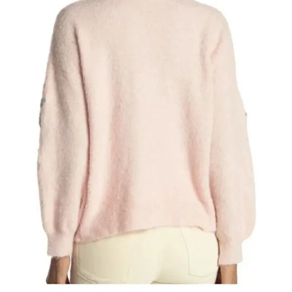 Boundless North Floral Embroidered Pullover Sweater Size S